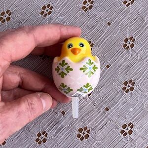 Nora Fleming Yellow Chick with Floral Accents